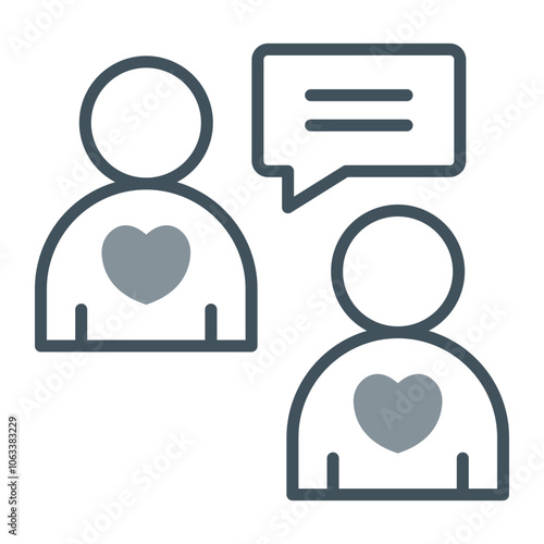 Gossiping Vector Icon Design