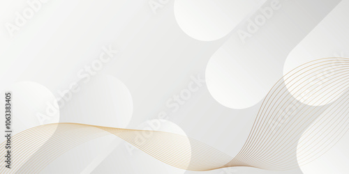 white minimalist background and luxury gold lines