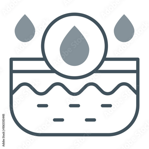 Oil Skin Vector Icon Design