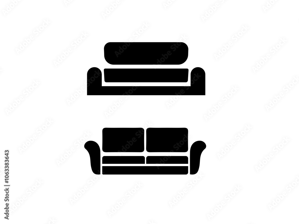 Contemporary Comfort Sofa Set Vector Designs for Trendy Interiors. Contemporary Comfort Sofa Set Vector Designs for Trendy Interiors.