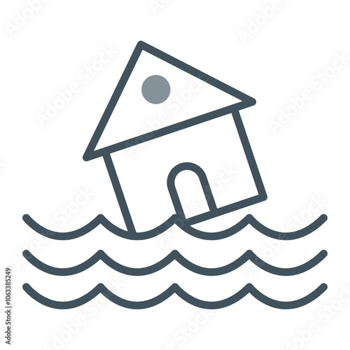 Flood Vector Icon Design