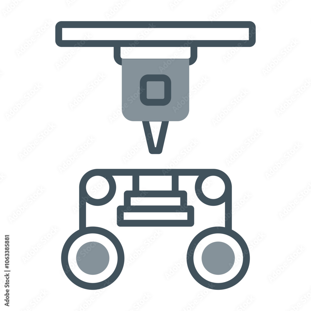 Laminated Object Manufacturing Icon Design Laminated Object Manufacturing Icon Design