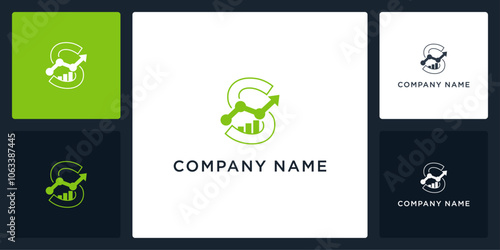 Abstract letter S business logo and icon editable vector