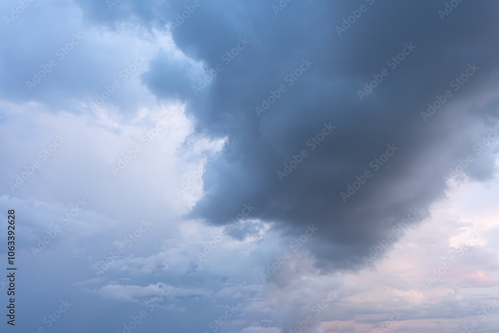 Dramatic cloudscape fills the blue summer sky Dramatic cloudscape fills the blue summer sky