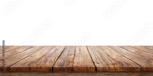 Empty wooden table for a vintage interior design backdrop