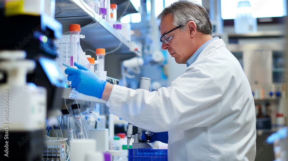 Scientists working diligently in a modern laboratory environment
Scientists working diligently in a modern laboratory environment