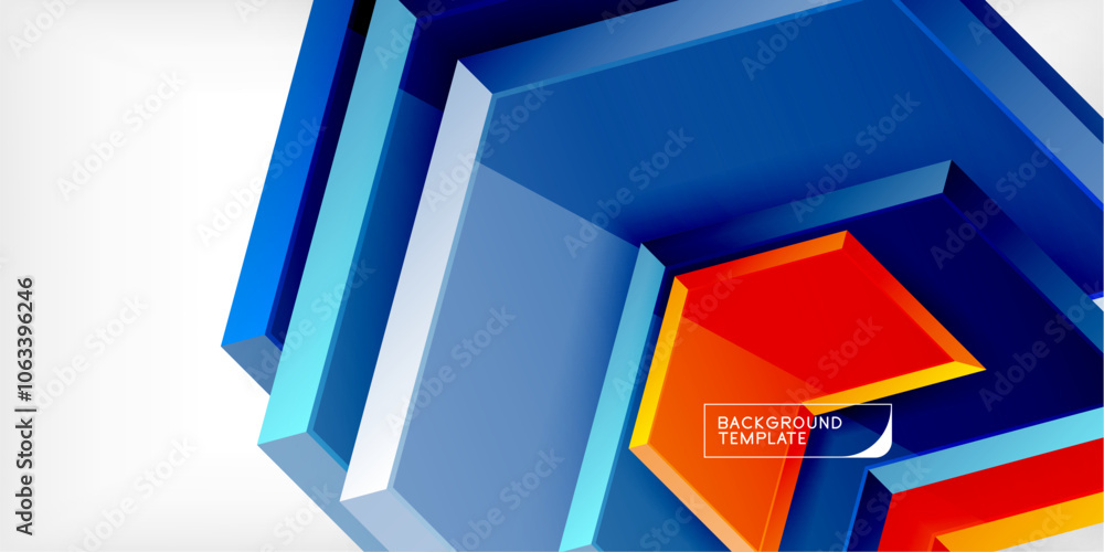 Vector 3d arrow techno design template Vector 3d arrow techno design template