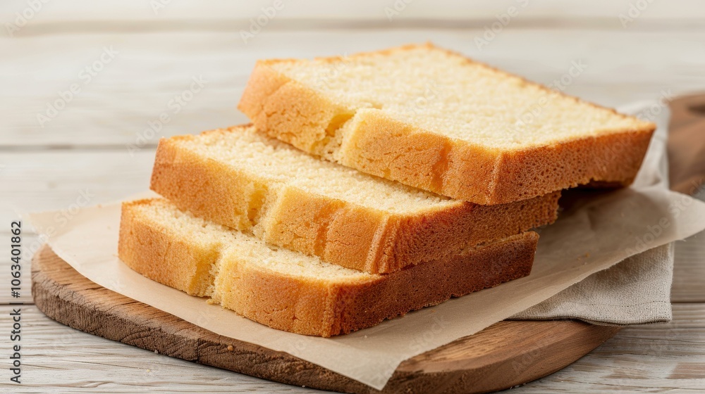 Cornbread slices on a rustic wooden board , Bread photography Cornbread slices on a rustic wooden board , Bread photography