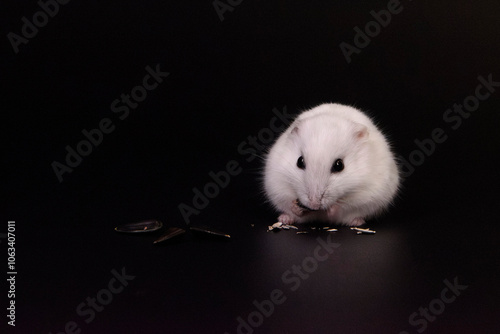 mouse on a black background