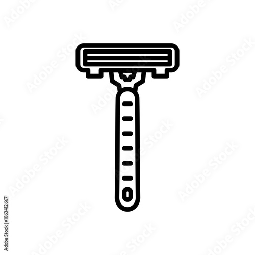 razor icon vector, line style icon