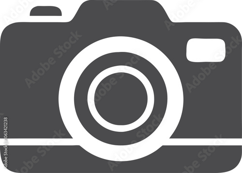 Photo camera silhouette, icon