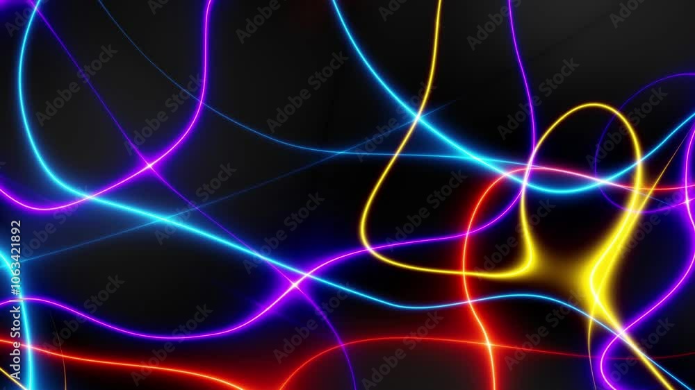Colorful Neon Glowing Particle Light Streak Galaxy Loop Colorful Neon Glowing Particle Light Streak Galaxy Loop