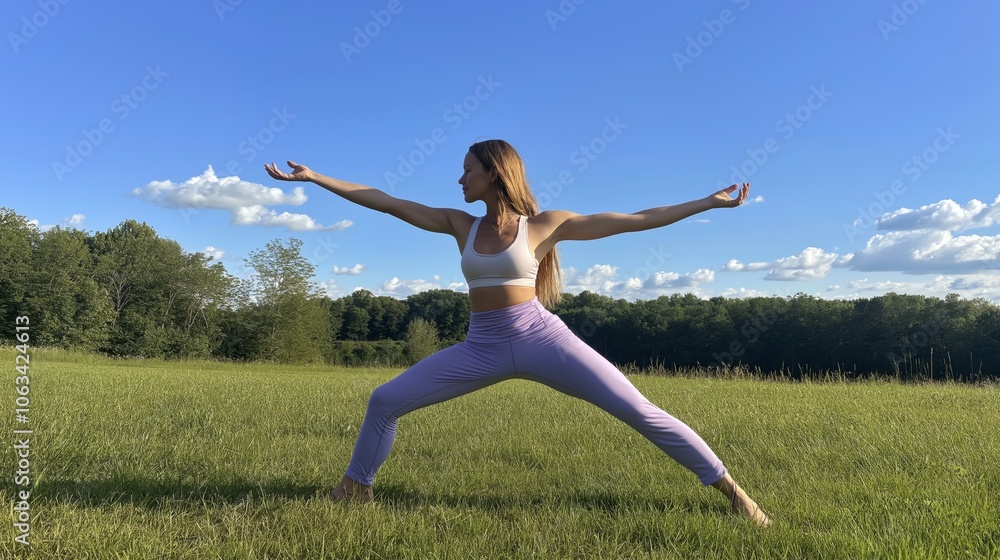 Serenity and Strength in Nature, Outdoor Yoga Practice for Wellness and Fitness Inspiration Serenity and Strength in Nature, Outdoor Yoga Practice for Wellness and Fitness Inspiration