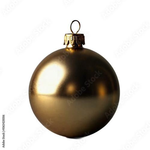 Golden Holiday Elegance: Classic Christmas Ornament