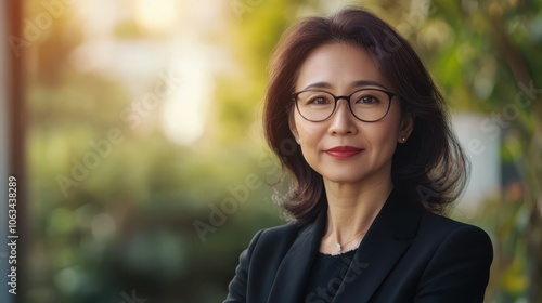 Mature, consultant and face of business asian woman for professional, investor relations manager and corporate compliance. Asset, economy and financial firm with portrait of person for governance