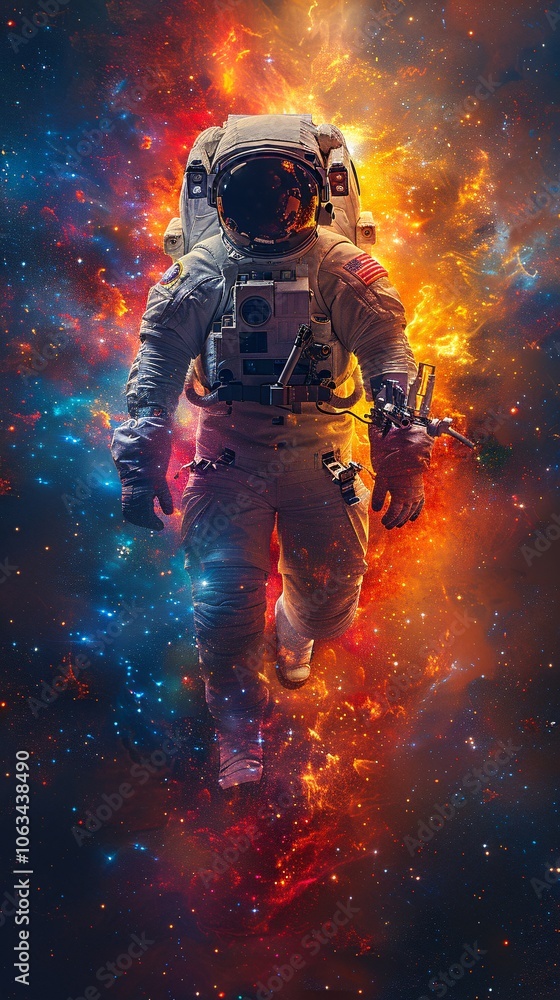 A solitary astronaut floating in the vastness, tethered by an astronaut in a spacesuit in zero gravity, with planet earth in the background. A solitary astronaut floating in the vastness, tethered by an astronaut in a spacesuit in zero gravity, with planet earth in the background.