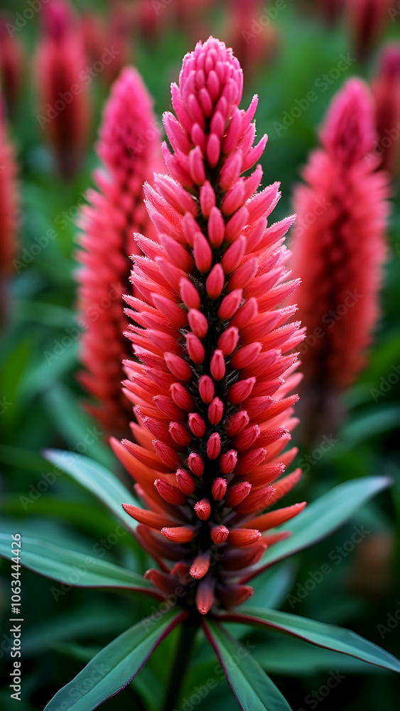 Celosia Argentia Realistic Photo Capturing the Natural Beauty of the Plant Celosia Argentia Realistic Photo Capturing the Natural Beauty of the Plant