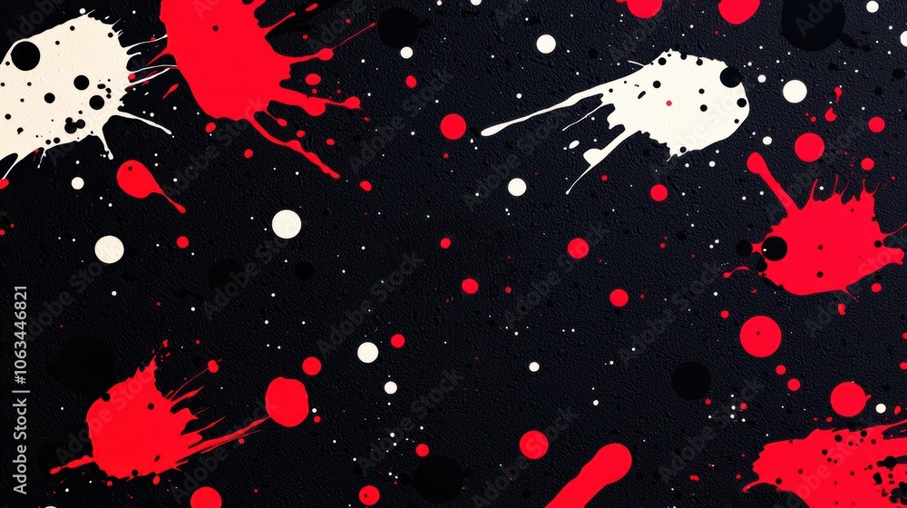 Energetic mix of red white and navy blue brush strokes splashed across a rich navy blue background showcasing movement and artistic flair Energetic mix of red white and navy blue brush strokes splashed across a rich navy blue background showcasing movement and artistic flair