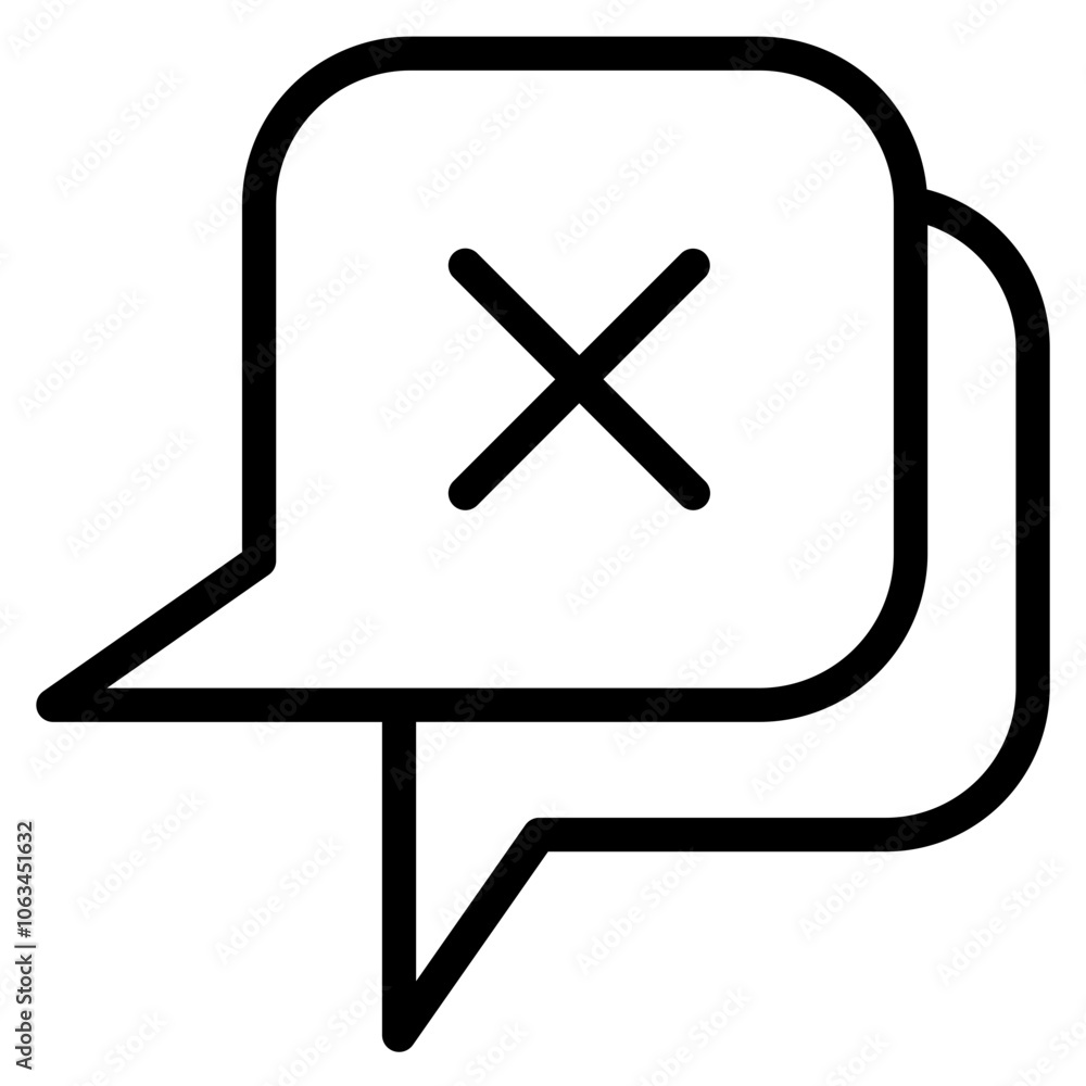 Bubble Speech Symbol Icon Vector. Empty space for text. Stroke rectangle speech, icon for your web site design, logo, app, UI, dialog bubble for comic, book, poster, illustration, etc. Bubble Speech Symbol Icon Vector. Empty space for text. Stroke rectangle speech, icon for your web site design, logo, app, UI, dialog bubble for comic, book, poster, illustration, etc.