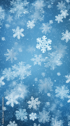 Christmas background with snowflakes