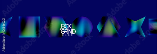 Fluid color geometric shapes abstract background. Vector Illustration For Wallpaper, Banner, Background, Card, Book Illustration, landing page