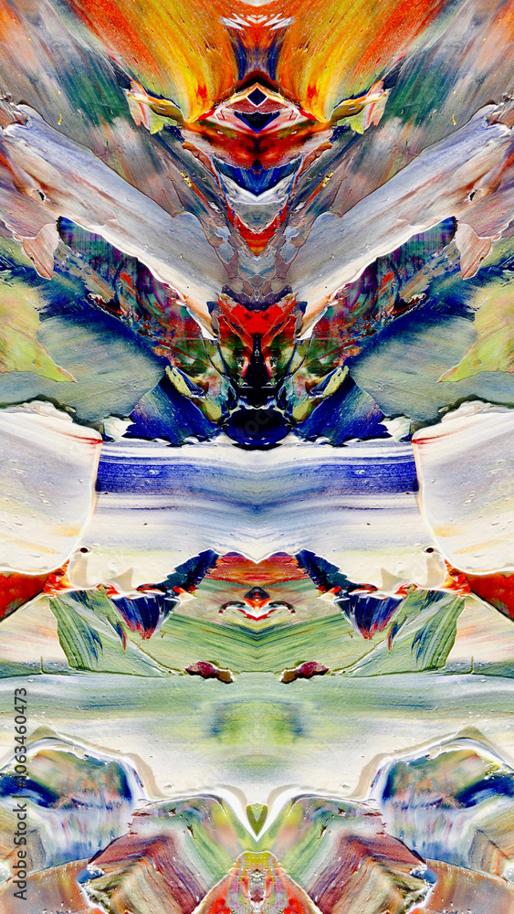 Fototapeta premium Abstract art background . Hand painting artwork . Canvas . 