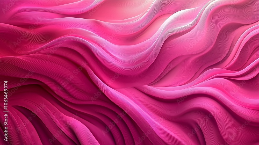 Vibrant Soft Pink Waves with Smooth Elegant Design and Texture Vibrant Soft Pink Waves with Smooth Elegant Design and Texture