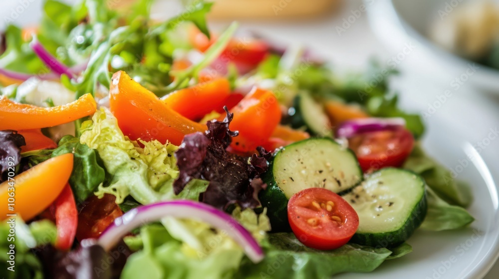A close-up shot of an organic salad on a ceramic plate, A close-up shot of an organic salad on a ceramic plate,