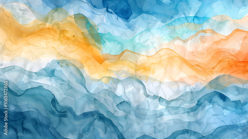 Wallpaper Mural Abstract watercolor background ,Abstract background of colorful watercolor splatter pattern Torontodigital.ca