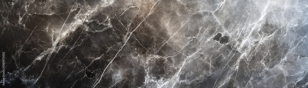 Close-up of a Dark Grey Marble Surface with White Veins Close-up of a Dark Grey Marble Surface with White Veins