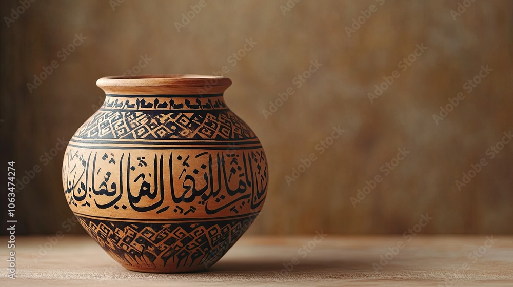 Decorative Clay Pot with Intricate Designs Decorative Clay Pot with Intricate Designs