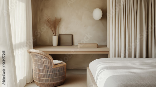 Japanese Minimal home office 