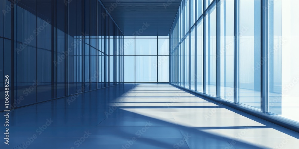 Obraz premium Web banner or panorama for financial advertising featuring an empty area for customization or additional content.