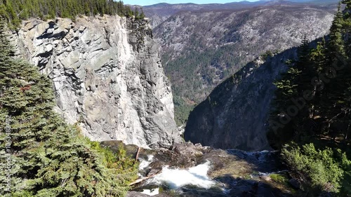 Massive falls aerial view, Hunlen Falls,Canada
Hunlen Falls are located in Tweedsmuir South Provincial Park,2024
 photo