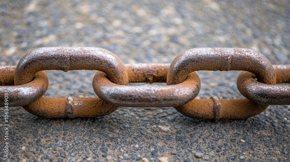 A broken chain link represents the significance of mental health, emphasizing the vital connection between well-being and awareness. The image provides space for text highlighting mental health. A broken chain link represents the significance of mental health, emphasizing the vital connection between well-being and awareness. The image provides space for text highlighting mental health.