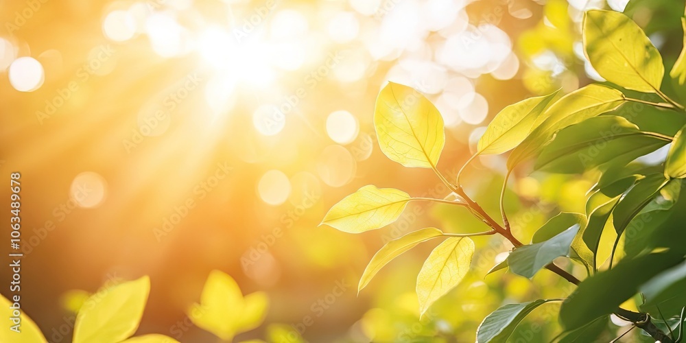 Sunlight cascades gently through the leaves, creating a soft, natural glow that illuminates the surroundings, highlighting the beauty of natures light.