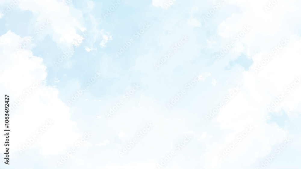 soft sky watercolor background. soft sky watercolor background.