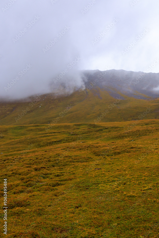 A mysterious atmosphere in the Swiss Alps! An extremely beautiful landscape in the autumn season. A mysterious atmosphere in the Swiss Alps! An extremely beautiful landscape in the autumn season.
