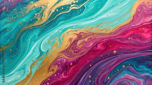 Wallpaper Mural An abstract piece showcasing swirling, bold colors and smooth, marbled patterns, resembling fluid acrylic pouring with a vibrant, dynamic feel. Torontodigital.ca