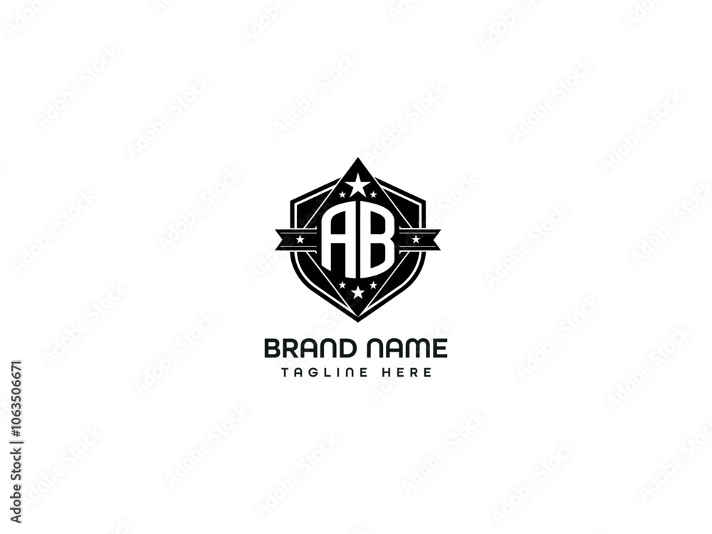 Modern and Minimalist AB Logo Design Stylish Letter mark Logo for Business Branding Modern and Minimalist AB Logo Design Stylish Letter mark Logo for Business Branding