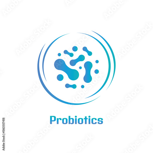probiotics text healthy lifestyle sign	