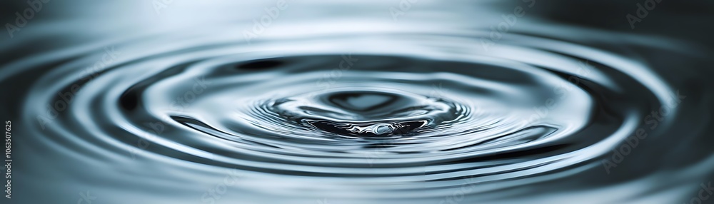 Abstract Water Ripples with a Central Focus Abstract Water Ripples with a Central Focus