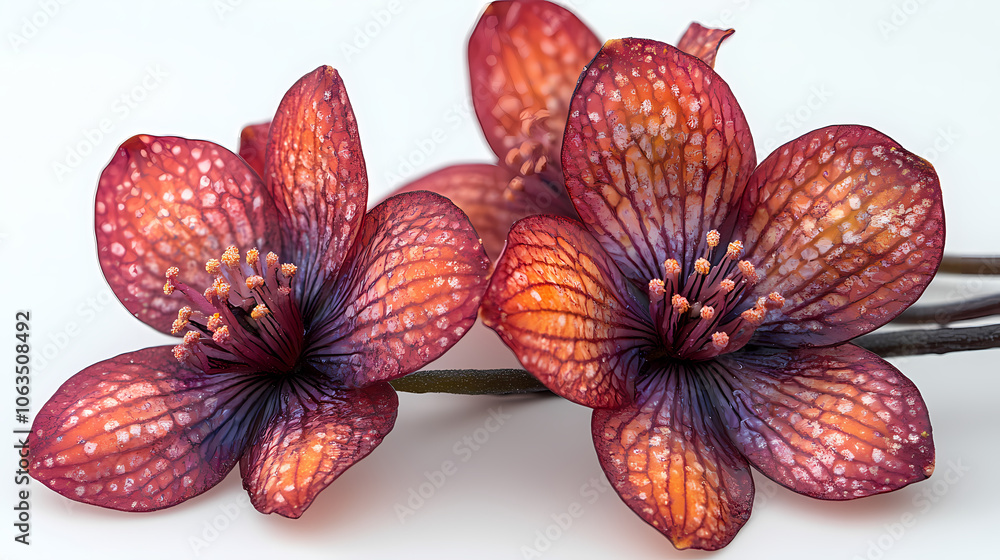 Miltonopsis Orchids flowers Isolated on white background. Miltonopsis Orchids flowers Isolated on white background.