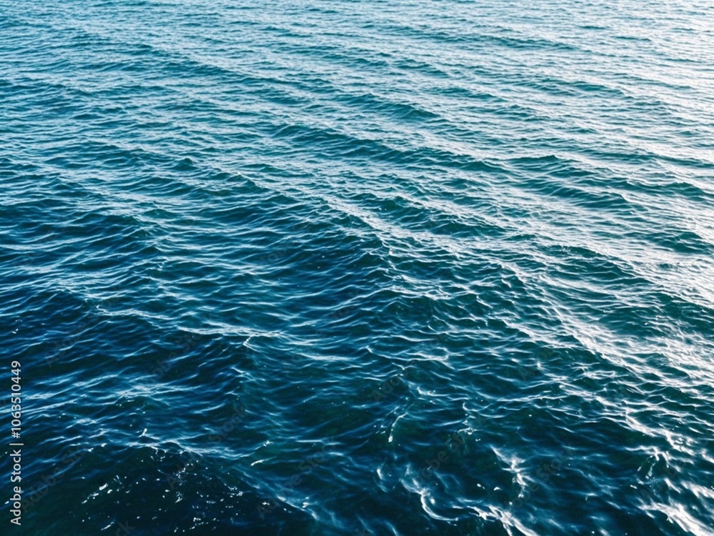 Beach, travel destination and nature environment concept - Ocean water surface texture, vintage summer holiday background