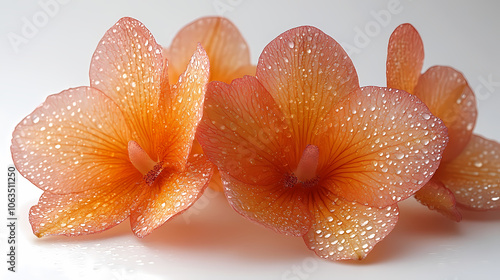 Miltonopsis Orchids flowers Isolated on white background.