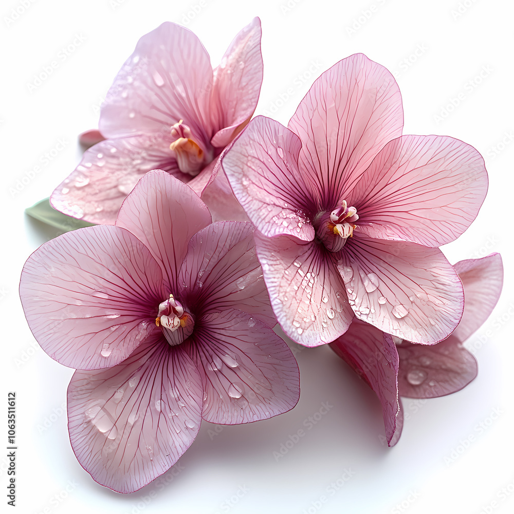 Miltonopsis Orchids flowers Isolated on white background. Miltonopsis Orchids flowers Isolated on white background.