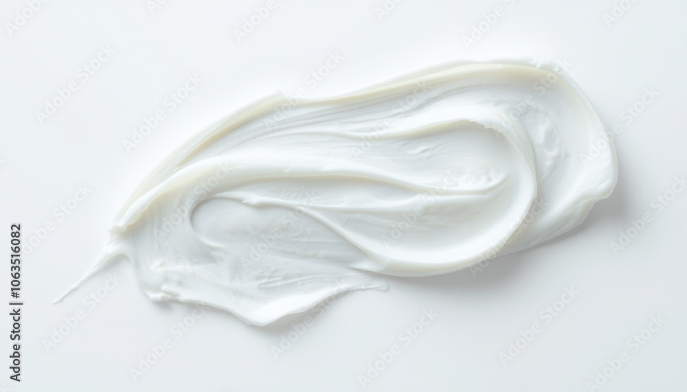 Obraz premium Cream smears on white background.