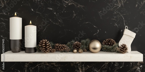 Cozy Christmas Mantelpiece
