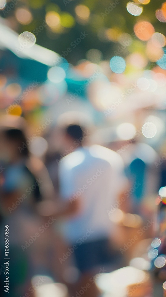 Blurred silhouettes of people at a bustling outdoor event, with soft bokeh lights creating a dreamy, festive atmosphere. Warm colors suggest a lively gathering. Blurred silhouettes of people at a bustling outdoor event, with soft bokeh lights creating a dreamy, festive atmosphere. Warm colors suggest a lively gathering.