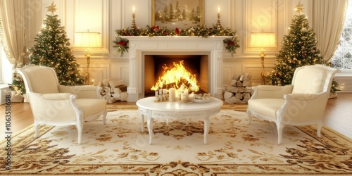 Cozy Christmas Fireplace:  ...